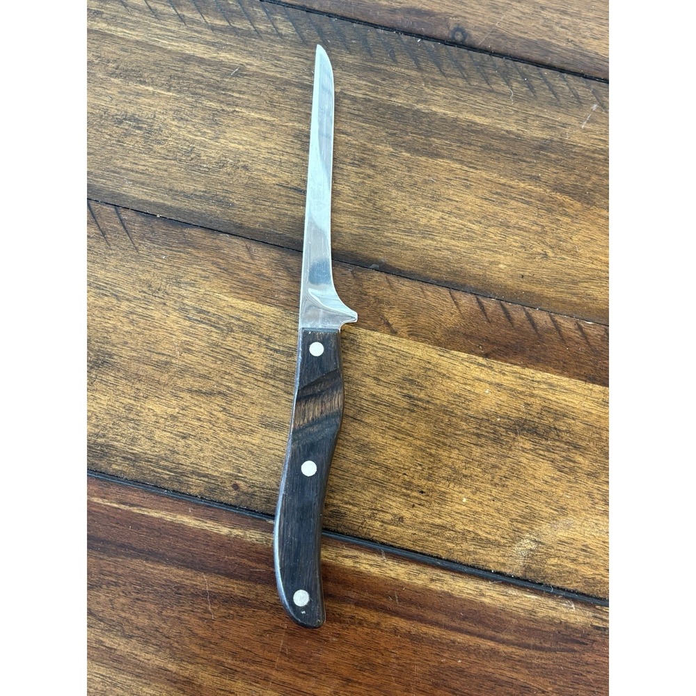 Vintage Ekco EHP Arrowhead‎ Collection Filet Knife Wood Handle Made In The USA